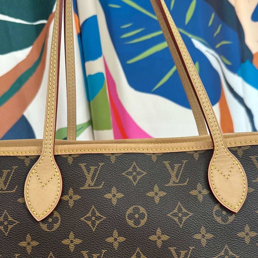 Louis Vuitton Neverfull MM monogram WITH POUCH and organizer insert AUTHENTIC - Picture 5 of 13